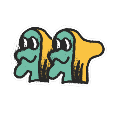 The two twerp brothers sticker