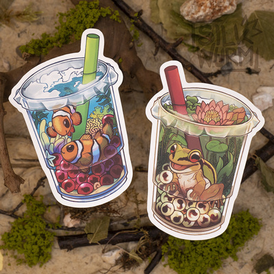 Boba Waterworld Stickers