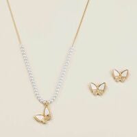 Wings of Grace Necklace and Earring Set - FINAL SALE - Thumbnail 1