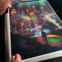 LAST ONE: City of Forgotten Dreams - XL giclée print - 24" x 32" no. 22/25 - Thumbnail 4