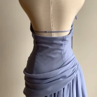 Sexy Irregular Chiffon Short Prom Dress Evening Dress - Thumbnail 1