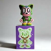 Custom ArTToy by Celipe Perroloco "Cactus Smile"  (Custom Uber Janky Superplastic)  - Thumbnail 2