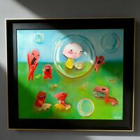 Painting by delChicca "In my bubble" - Thumbnail 2