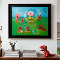 Painting by delChicca "In my bubble" - Thumbnail 3