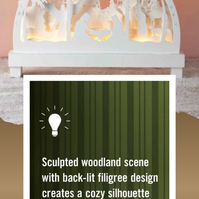 Woodland winter village light-up - final sale