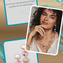 Acqua Rose Jewels Linear Earrings - FINAL SALE