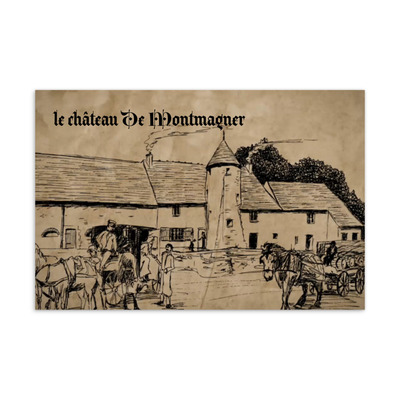 Step back in time: le chateau post card 