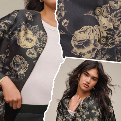 Floral patterned blazer