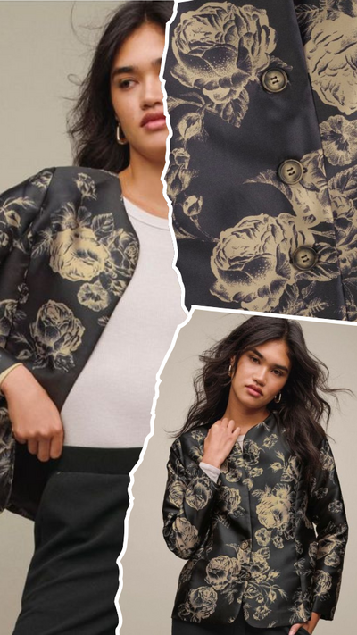 Floral Patterned Blazer