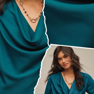 Cowl neck blouse - Thumbnail 4