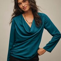 Cowl Neck Blouse - Thumbnail 2