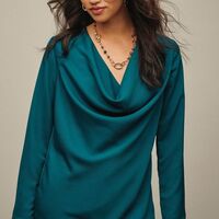 Cowl Neck Blouse - Thumbnail 1