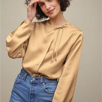 Tie-Neck Blouse - Thumbnail 2