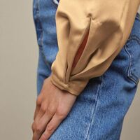 Tie-Neck Blouse - Thumbnail 3