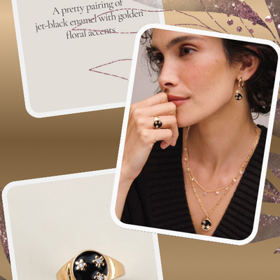 Noir bloom ring - Thumbnail 2