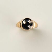 Noir Bloom Ring - Thumbnail 1