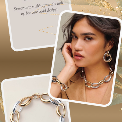 Twice as bold statement link necklace - Thumbnail 5