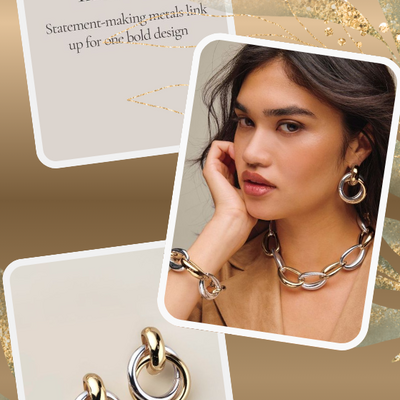 Twice as bold statement link earrings