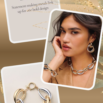 Twice as bold statement link bracelet