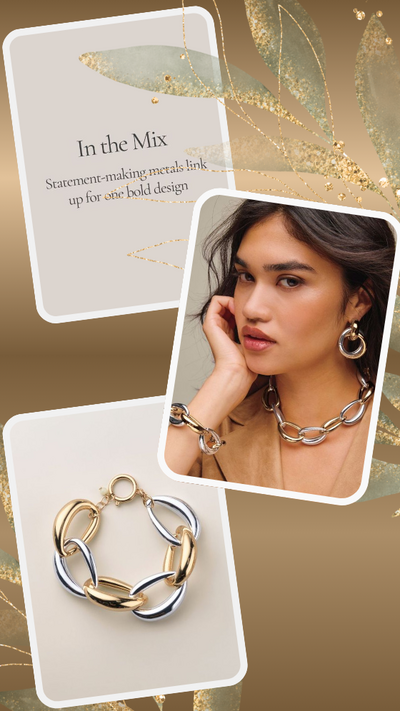 Twice As Bold Statement Link Bracelet