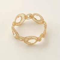 Golden Halo Filigree Stretch Bracelet - Thumbnail 1