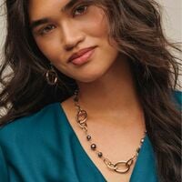 Aurora Chain Link Necklace and Earring Set - Thumbnail 2