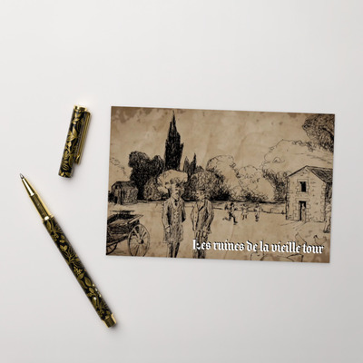 Step back in time: les ruines de la vieille tour post card