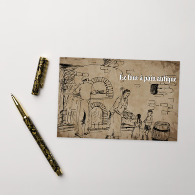 Step Back In Time: Le four à pain antique Post Card