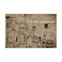 Step Back In Time: Le four à pain antique Post Card - Thumbnail 1