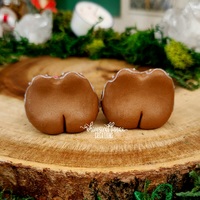 Gingerbread Frog w/candy cane - Thumbnail 2