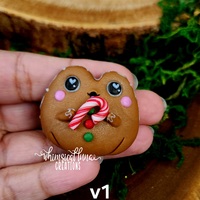 Gingerbread Frog w/candy cane - Thumbnail 4
