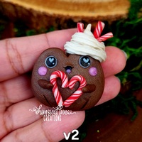 Hot Cocoa Frog w/heart candy cane - Thumbnail 5