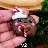 Hot Cocoa Frog w/left candy cane - Thumbnail 5