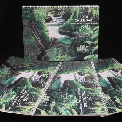  2026 calendar / nature themed 8.5" x 11" wall calendar 