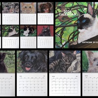  2026 CALENDAR / PET THEMED 8.5" x 11" WALL CALENDAR  - Thumbnail 1