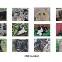  2026 CALENDAR / PET THEMED 8.5" x 11" WALL CALENDAR  - Thumbnail 2