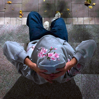 SAKURA BLOSSOM ZIP HOODIE   - Thumbnail 1