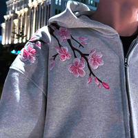 SAKURA BLOSSOM ZIP HOODIE   - Thumbnail 2