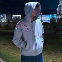 SAKURA BLOSSOM ZIP HOODIE   - Thumbnail 3