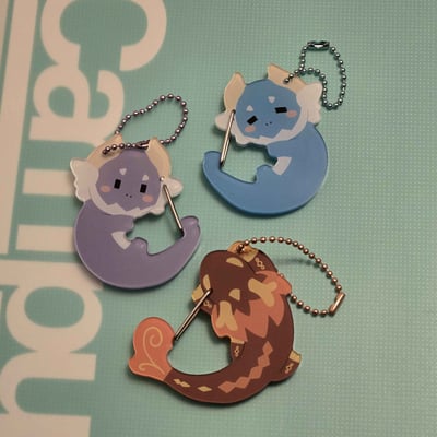 2.5" clear acrylic carabiner