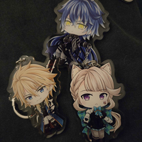 Genshin Impact 2.5" Clear Acrylic Charms - Thumbnail 1