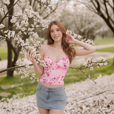 Fashionable floral beaded sequined special fabric super short backless camisole