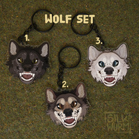 Canid Following Eye Keychains - Thumbnail 1