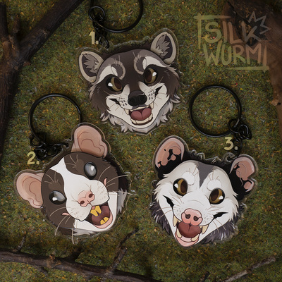 Trash Pals Following Eye Keychains