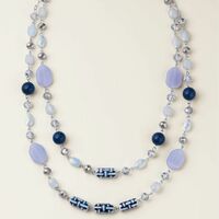Azure Meadow Layered Necklace - FINAL SALE - Thumbnail 1