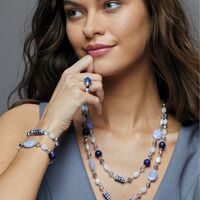 Azure Meadow Stretch Ring - FINAL SALE - Thumbnail 2