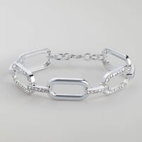 Pave Link Statement Bracelet - FINAL SALE - Thumbnail 1