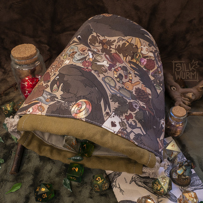 Corvid collectors dice bag