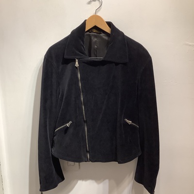 Anglomania black velour biker JKT 
