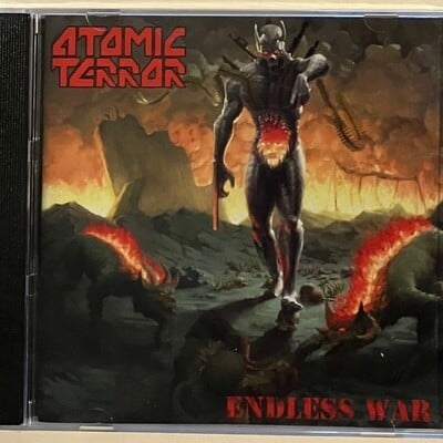 Atomic terror - endless war (new thrash metal cd from portland oregon band with bonus sticker)